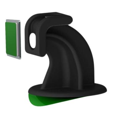 Imagem de Trava Porta Magnético Adesivo De Chão Rodapé - Preto