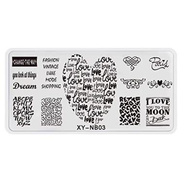 Imagem de Letra De Selo De Unha Impressão De Unhas De Unhas De Estampamento De Unhas Flores De Flores De Design Ferramento De Sembolo Para Manicure Salon Home Diy Halloween Natal