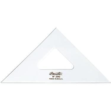 Imagem de Esquadro 45° de 42 cm em Acrílico Cristal sem Escalas Ref. 2542, Trident, Incolor