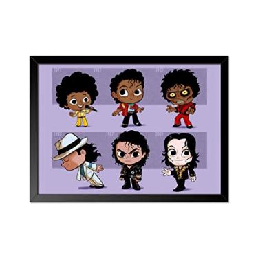 Imagem de Quadro Poster Michael Jackson 33x23cm