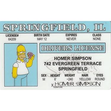 Imagem de Signs 4 Fun Parody ID | Homer Simpson ID | Fake ID Novelty Card | Collectible Trading Card Driver’s License | Novelty Gift for Holidays | Made in The USA