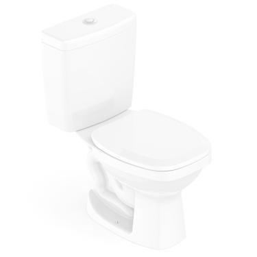 Imagem de Kit Vaso Sanitário com Caixa Acoplada e Assento Art Incepa Branco