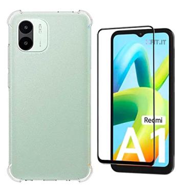 Imagem de Kit Capinha Capa Antiqueda Compatível com Xiaomi Redmi A1 + Película Frontal 5D Ceramic Glass
