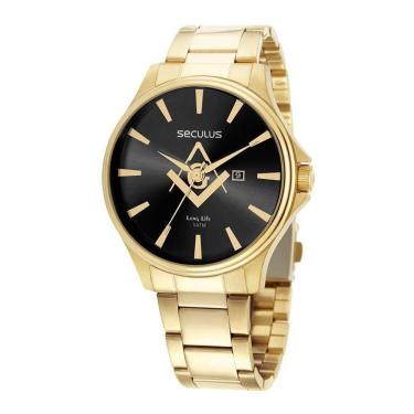 Imagem de Relógio Seculus Masculino Ref: 44116Gpsvda2 Maçonaria