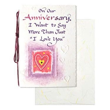 Imagem de Blue Mountain Arts Cartão de aniversário — Para marido, esposa ou outro significado (Em nosso aniversário, eu quero dizer mais do que apenas "I Love You")