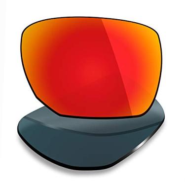 Imagem de Mryok Lentes de substituição polarizadas para Oakley Ejector OO4142 - Vermelho fogo