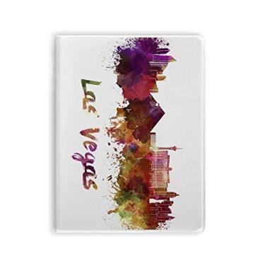 Imagem de Caderno em aquarela Las Vegas America City com capa macia