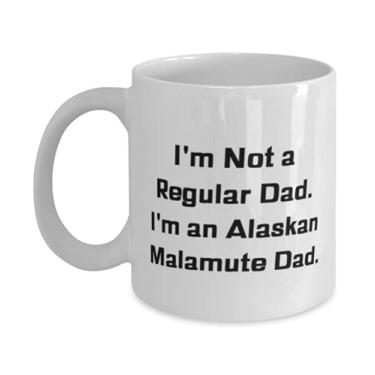 Imagem de Caneca reutilizável do Alasca Malamute Dog 325 ml, I'm Not a Regular Dad, s For Dog Dad, Presente de Amigos, Copo para Cachorro Malamute do Alasca