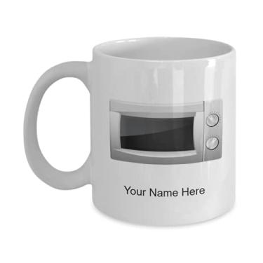 Imagem de SpreadPassion Caneca personalizada para forno de micro-ondas, xícara de café para micro-ondas, ideia de presente para forno de micro-ondas - Caneca de café de 325 ml