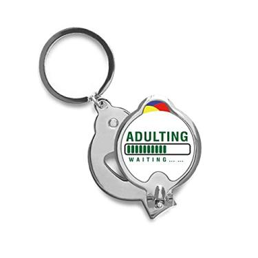 Imagem de Cortador de unhas afiado de aço inoxidável para adultos com maturidade Art Deco, presente moderno