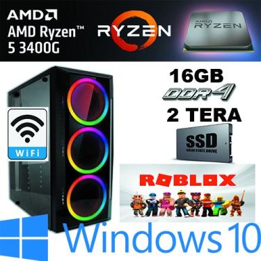 Imagem de Cpu desktop game amd ryzen 5 3400G 16GB DDR4 ssd 2TB windows 10 pro