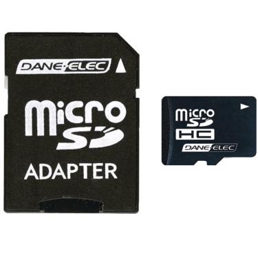 Imagem de Cartão Micro Sdhc 32Gb Dane-Elec 2 Em 1 Classe 4 Adaptador