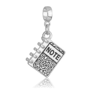 Imagem de Pingente Berloque Caderno Pandora Banhado a Prata 925 - Premium