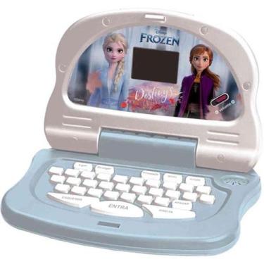 Imagem de Brinquedo Menina Laptop Infantil Frozen Bilíngue Educativo Jogos Didát
