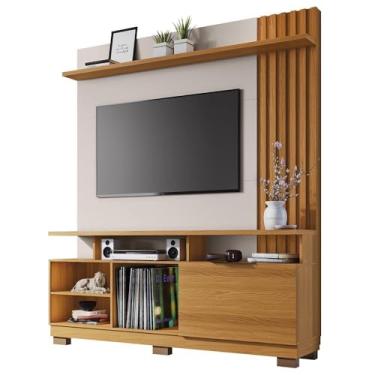Imagem de Estante Home Theater Artheo Cinamomo/off White para Tv até 55 - Hb Móveis