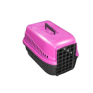 Imagem de Caixa De Transporte N.2 Cão Cachorro Gato Pequena Rosa - Mecpet