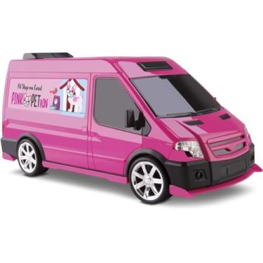Imagem de Carrinho Pink Pet Van, 35cm, c/Acessorios, Omg Kids