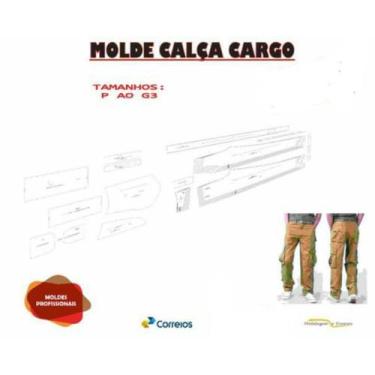 Imagem de Molde Calça Cargo, Modelagem&Diversos, Do 36 Ao 46