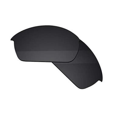 Imagem de Boldbright Lentes de substituição compatíveis com óculos de sol Oakley Flak Jacket - Preto - Não polarizado
