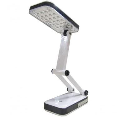 Imagem de Luminaria De Mesa Luz De Emergencia Dobravel Articulavel Para Escritorio Leitura C/ 24...