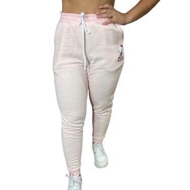 Imagem de Calça Moletom Feminina Gangster Hello Kitty Com Punho-Feminino