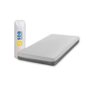 Imagem de Colchão Solteiro De Molas Ensacadas 78x178x13cm Espuma D33 SDB Colchões (Cinza)