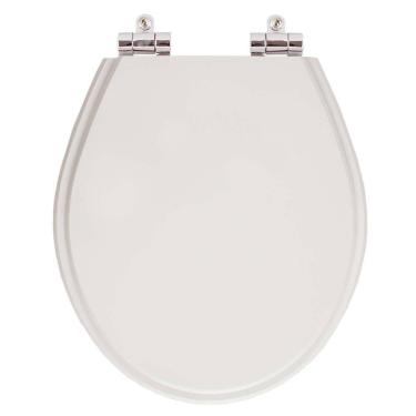 Imagem de Assento Sanitario Poliester Com Amortecedor Ravena Cinza Para Vaso Deca