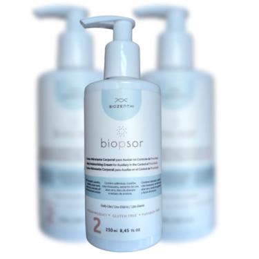 Imagem de Creme Hidratante Corporal Vegano Calmante Biopsor (Psoríase) 250ml - Biozenthi