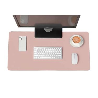 Imagem de Mouse Pad Grande 90x40cm Desk Pad Gamer Tapete De Mesa Profissional Escritório Office Design Slim Apoio Mouse Antiderrapante Fácil Deslize (ROSA)