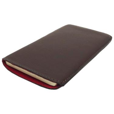 Imagem de Case Couro Legítimo C/Forro Vermelho Para Calculadora Hp12c