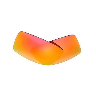 Imagem de NicelyFit Lentes de reposição polarizadas para óculos de sol Oakley Gascan (espelho vermelho fogo)