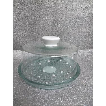 Imagem de Queijeira de Vidro com Tampa, 21x16 cm