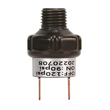Imagem de Interruptor de Pressão do Compressor de Ar, PeçAs de Precisão de aço InoxidáVel Interruptor de Pressão de Ar de aço InoxidáVel Universal para Buzina de Trem (90-120PSI)