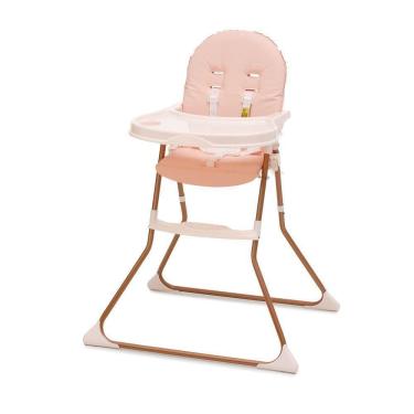 Imagem de Cadeira De Alimentação Galzerano Portátil Para Bebê Alta Nick 5025 Até 23kg Rosê