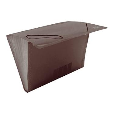 Imagem de Pasta Sanfonada Plástica x 1 Unidade, Polibras 092516, Fumê