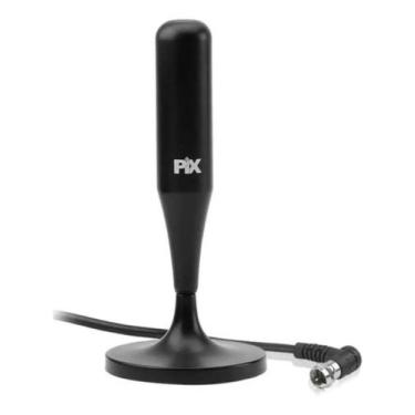 Imagem de Antena TV Digital HD UHF HDTV 4K Base Imã Interna Externa Cabo 1,8 met