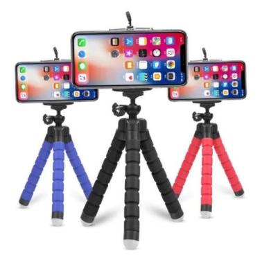 Imagem de Tripé universal para celular e câmera suporte ajustável reunião live -