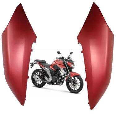 Imagem de Par Guia Ar Aba Tanque Superior Fazer 250 Fz25 Vermelho Fosco 2018 201