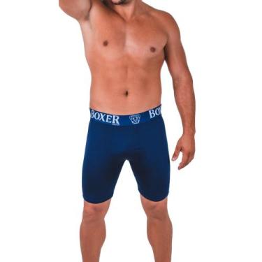 Imagem de Kit C/10 Boxer Ciclista Luxo Long Cueca Box Confortavel Revenda - Boxe