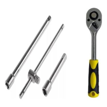 Imagem de Kit Ferramenta Cabo Força T1/2alongadores+catraca Reversível - grepar