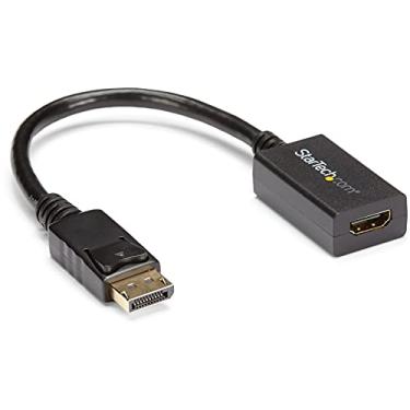 Imagem de StarTech.com Adaptador DisplayPort para HDMI - DP 1.2 para conversor de vídeo HDMI 1080p - DP para HDMI monitor/TV/adaptador de cabo de exibição Dongle - Conector DP de travamento passivo (DP2HDMI2)