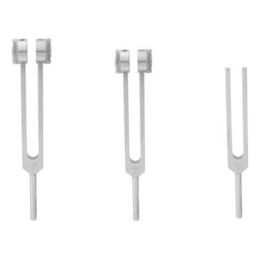 Imagem de Kit 3 Diapasão 128 256 E 512hz Para Avaliação Audiólogica - BIC