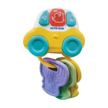 Imagem de Mordedor de Carrinho para Bebês com Chaves Multifuncional Som e Luz Po