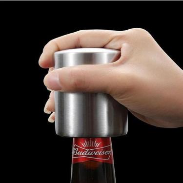 Imagem de Abridor de garrafas de cerveja automático, portátil, aço inoxidável, p