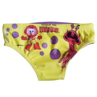 Imagem de Sunga de Natação Infantil Cascão Turma da Mônica - Floty, Amarelo, J2