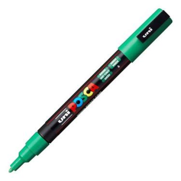 Imagem de Caneta Uni Posca Pc 3m Verde Uniball, VERDE 6