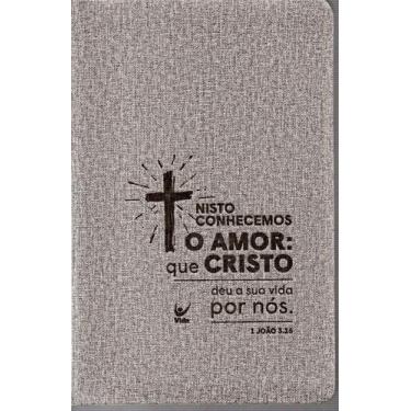 Imagem de Biblia Almeida Contemporanea Slim Cruz Cinza