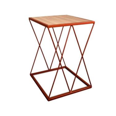 Imagem de Mesinha Lateral Alta Moderna p/ Decoração Sala Quarto Colima - Loja da