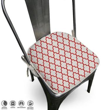 Imagem de Almofada Para Cadeira Agriz 40x40cm - FASTLAR, *Vermelho