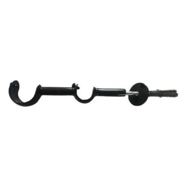 Imagem de Suporte duplo para varão comum 28/19mm tabaco - 3 unidades - DECOR LÍD